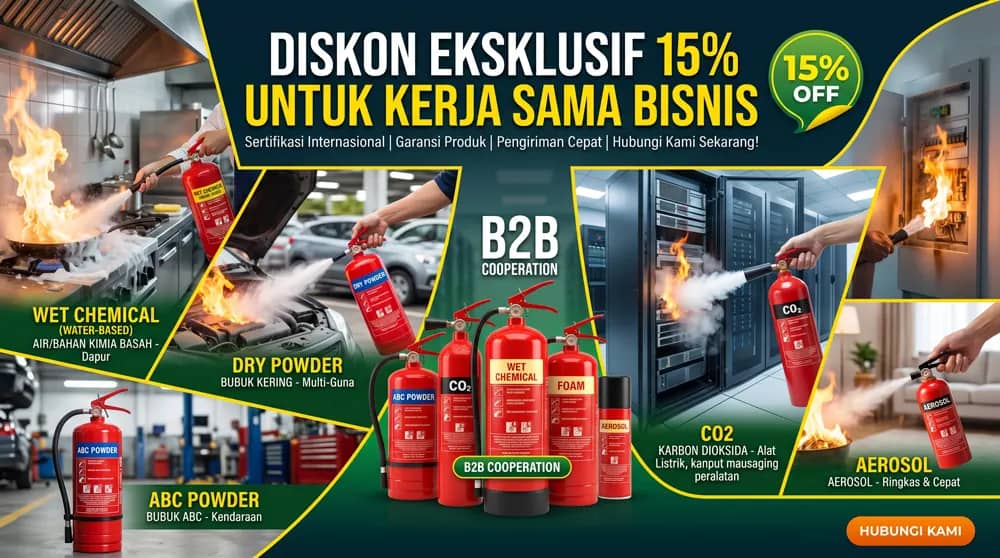 Berbagai jenis APAR untuk kebutuhan bisnis