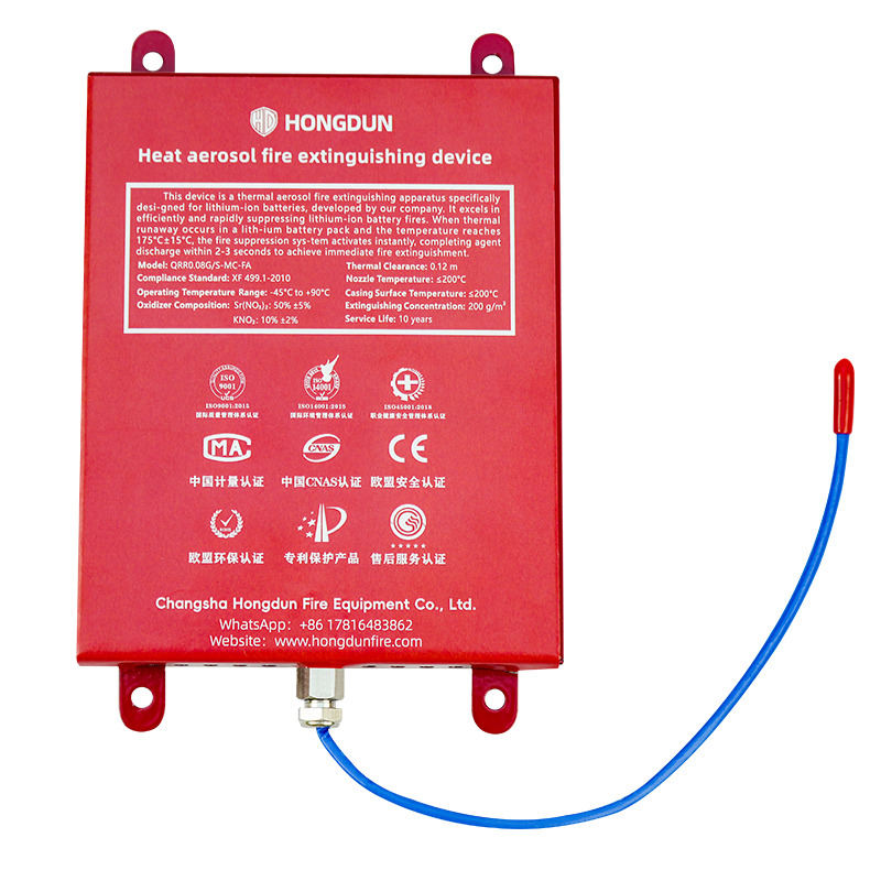 Perangkat Pemadam Aerosol Panas Baterai Lithium 80g
